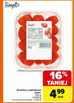 Carrefour Pomidory daktylowe simpl oferta