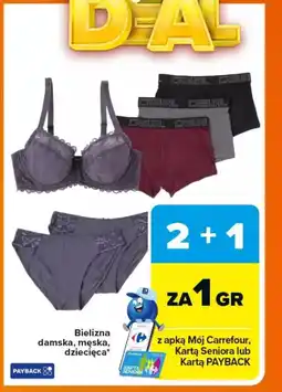 Carrefour Bielizna damska, męska, dziecięca oferta