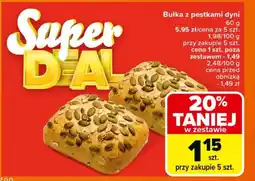Carrefour Bułka z pestkami dyni oferta