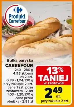 Carrefour Bułka paryska carrefour oferta