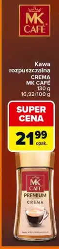 Carrefour Kawa rozpuszczalna crema mk café oferta
