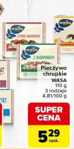 Carrefour Pieczywo chrupkie wasa oferta