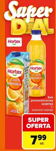Carrefour Sok pomarańczowy hortex oferta
