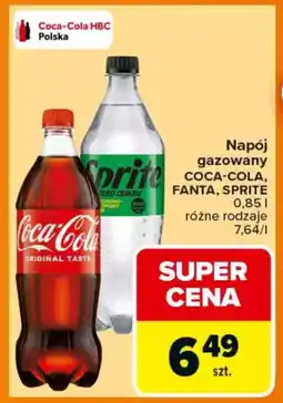 Carrefour Napój gazowany coca-cola, fanta, sprite oferta