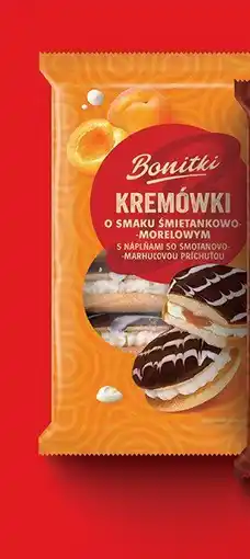 Biedronka Ciastka Kremówki Bonitki śmietankowo-morelowe 330g oferta