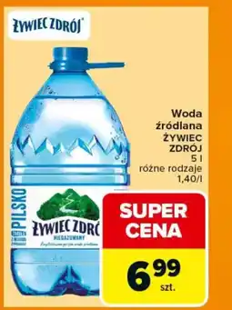 Carrefour Woda źródlana żywiec zdrój oferta