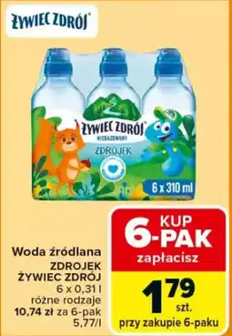 Carrefour Woda źródlana zdrojek żywiec zdrój oferta