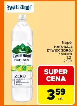 Carrefour Napój naturals żywiec zdrój oferta