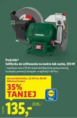 Lidl Parkside Szlifierka do szlifowania na mokro lub sucho, 250 W oferta