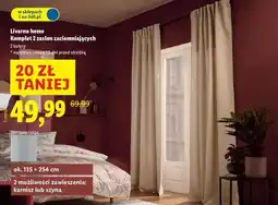 Lidl Livarno home Komplet 2 zasłon zaciemniających oferta