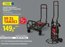 Lidl Parkside Performance Skladany wózek transportowy i taczka 2 w 1 oferta