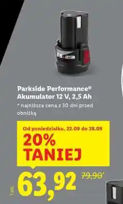 Lidl Parkside Performance Akumulator 12 V, 2,5 Ah oferta