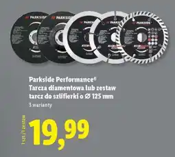 Lidl Parkside Performance Tarcza diamentowa lub zestaw tarcz do szlifierki o Ø 125 mm oferta