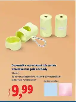 Lidl Dozownik z woreczkami lub zestaw woreczków na psie odchody oferta