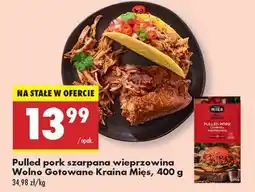 Biedronka Pulled pork szarpana wieprzowina Wolno Gotowane Kraina Mies, 400 g oferta