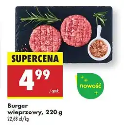 Biedronka Burger wieprzowy, 220 g oferta