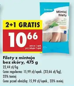 Biedronka Filety z mintaja bez skóry 475 g oferta