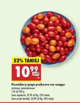 Biedronka Pomidory papryczkowe na wagę oferta