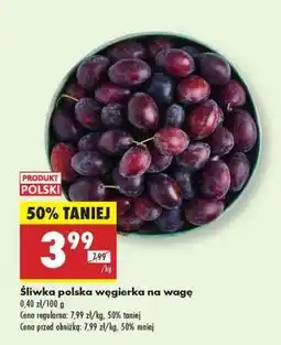 Biedronka Śliwka polska węgierka na wagę oferta