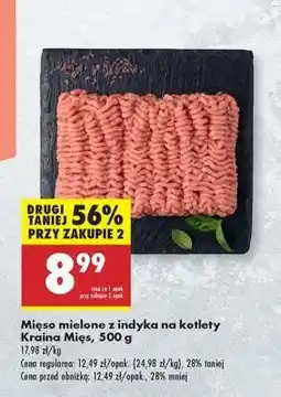 Biedronka Mięso mielone z indyka na kotlety Kraina Mięs 500 g oferta