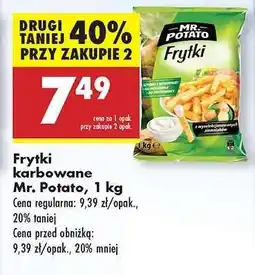 Biedronka Frytki karbowane Mr. Potato 1 kg oferta