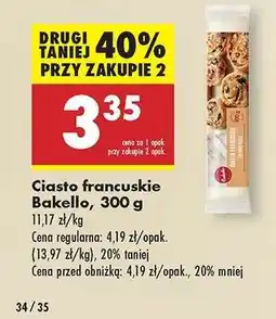 Biedronka Ciasto francuskie Bakello, 300 g oferta