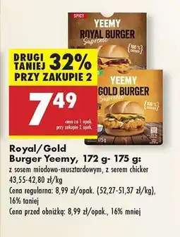 Biedronka Royal/Gold Burger Yeemy, 172 g - 175 g oferta