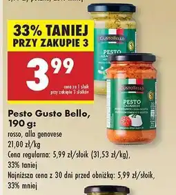 Biedronka Pesto Gusto Bello, 190 g oferta