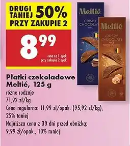 Biedronka Płatki czekoladowe Meltié, 125 g oferta