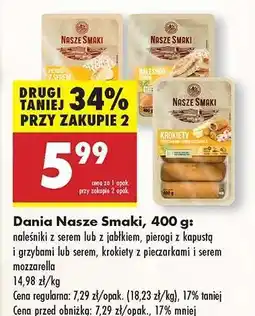 Biedronka Dania Nasze Smaki, 400 g oferta