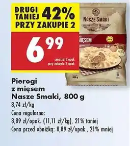 Biedronka Pierogi z mięsem Nasze Smaki, 800 g oferta