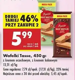 Biedronka Wafelki Tasso, 450 g oferta
