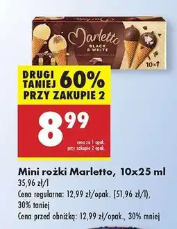 Biedronka Mini rożki Marletto, 10x25 ml oferta