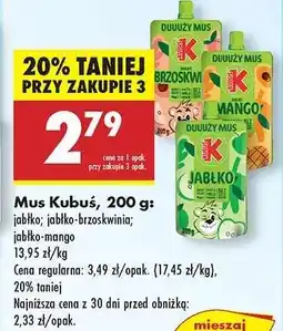 Biedronka Mus Kubuś, 200 g oferta