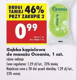 Biedronka Gąbka kąpielowa do masażu Oceania , 1 szt oferta