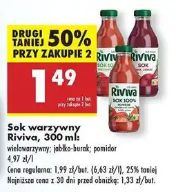Biedronka Sok warzywny Riviva , 300 ml oferta