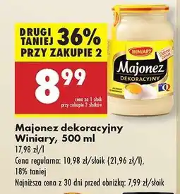 Biedronka Majonez dekoracyjny Winiary 500 ml oferta