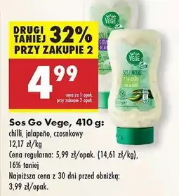 Biedronka Sos Go Vege, 410 g oferta