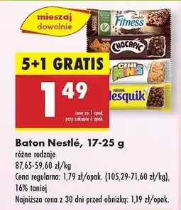 Biedronka Baton Nestlé, 17-25 g oferta
