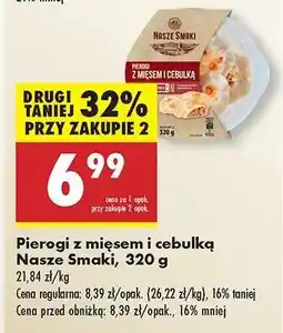 Biedronka Pierogi z mięsem i cebulką Nasze Smaki 320 g oferta