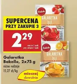 Biedronka Galaretka Bakello, 2x75 g oferta