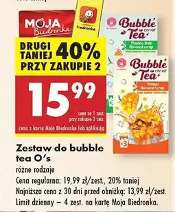 Biedronka Zestaw do bubble tea O’s oferta