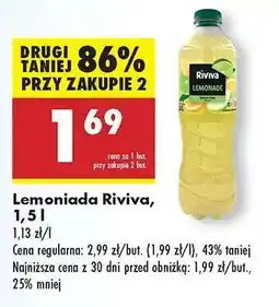 Biedronka Lemoniada Riviva, 1,5 l oferta