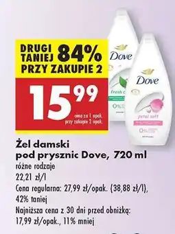 Biedronka Żel damski pod prysznic Dove, 720 ml oferta