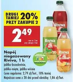 Biedronka Napój niegazowany Riviva, 1 l oferta