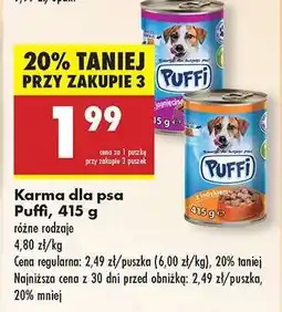 Biedronka Karma dla psa Puffi, 415 g oferta