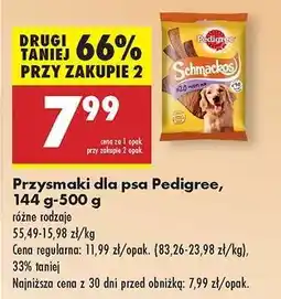 Biedronka Przysmaki dla psa Pedigree 144 g 500 g oferta