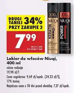 Biedronka Lakier do włosów NIUQI, 400 ml oferta