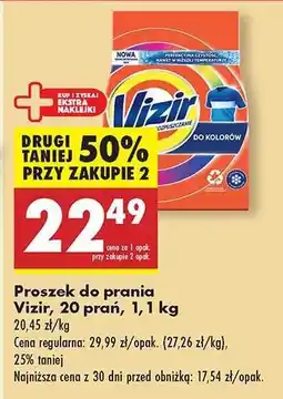 Biedronka Vizir, 20 prań, 1,1 kg oferta