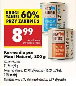 Biedronka Karma dla psa Maxi Natural, 800 g oferta